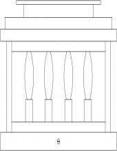 Arroyo Craftsman BOC-14RM-MB - 14" Bournemouth Column Mount