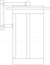 Arroyo Craftsman SAB-9CR-MB - 9" Santorini Wallmount