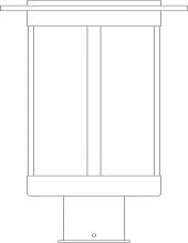 Arroyo Craftsman SAP-9CR-AC - 9" Santorini Post Mount