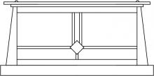 Arroyo Craftsman ABC-15F-RB - 15" Aberdeen column mount