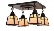 Arroyo Craftsman ACM-4ETN-P - a-line shade 4 light ceiling mount without overlay (empty)