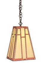 Arroyo Craftsman AH-8GW-BZ - 8" asheville hanging pendant