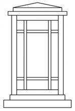 Arroyo Craftsman AVC-6AM-BZ - 6" avenue column mount