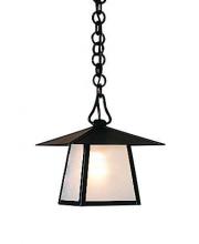 Arroyo Craftsman CH-8TAM-RC - 8" carmel pendant with t-bar overlay