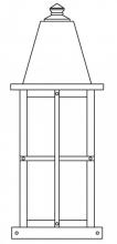 Arroyo Craftsman HC-8LGW-S - 8" hartford long body column mount