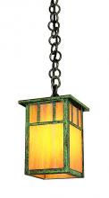 Arroyo Craftsman HH-4LAGW-AB - 4" huntington one light pendant with classic arch overlay