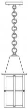 Arroyo Craftsman HH-6CR-RC - 6" hartford  pendant