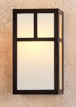 Arroyo Craftsman MS-12TGW-S - 12" mission sconce with t-bar overlay