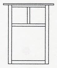 Arroyo Craftsman MW-15EWO-BK - 15" mission flush wall mount without overlay (empty)