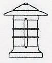 Arroyo Craftsman NC-9TN-VP - 9" newport column mount