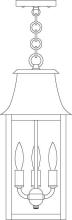 Arroyo Craftsman ORH-8RM-RC - 8" orpington pendant