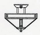 Arroyo Craftsman PIH-12RM-RC - 12" prairie inverted ceiling mount