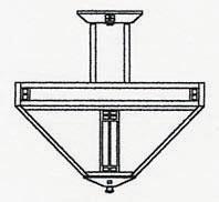 Arroyo Craftsman PIH-18GW-RB - 18" prairie inverted ceiling mount