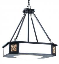 Arroyo Craftsman SCCH-21F-VP - 21" saint clair inverted chandelier