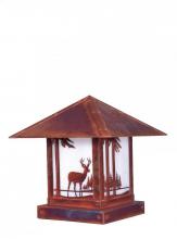 Arroyo Craftsman TRC-12DRGW-RC - 12" timber ridge column mount with deer filigree