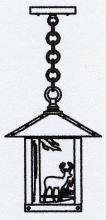 Arroyo Craftsman TRH-9DRM-BZ - 9" timber ridge pendant with deer filigree