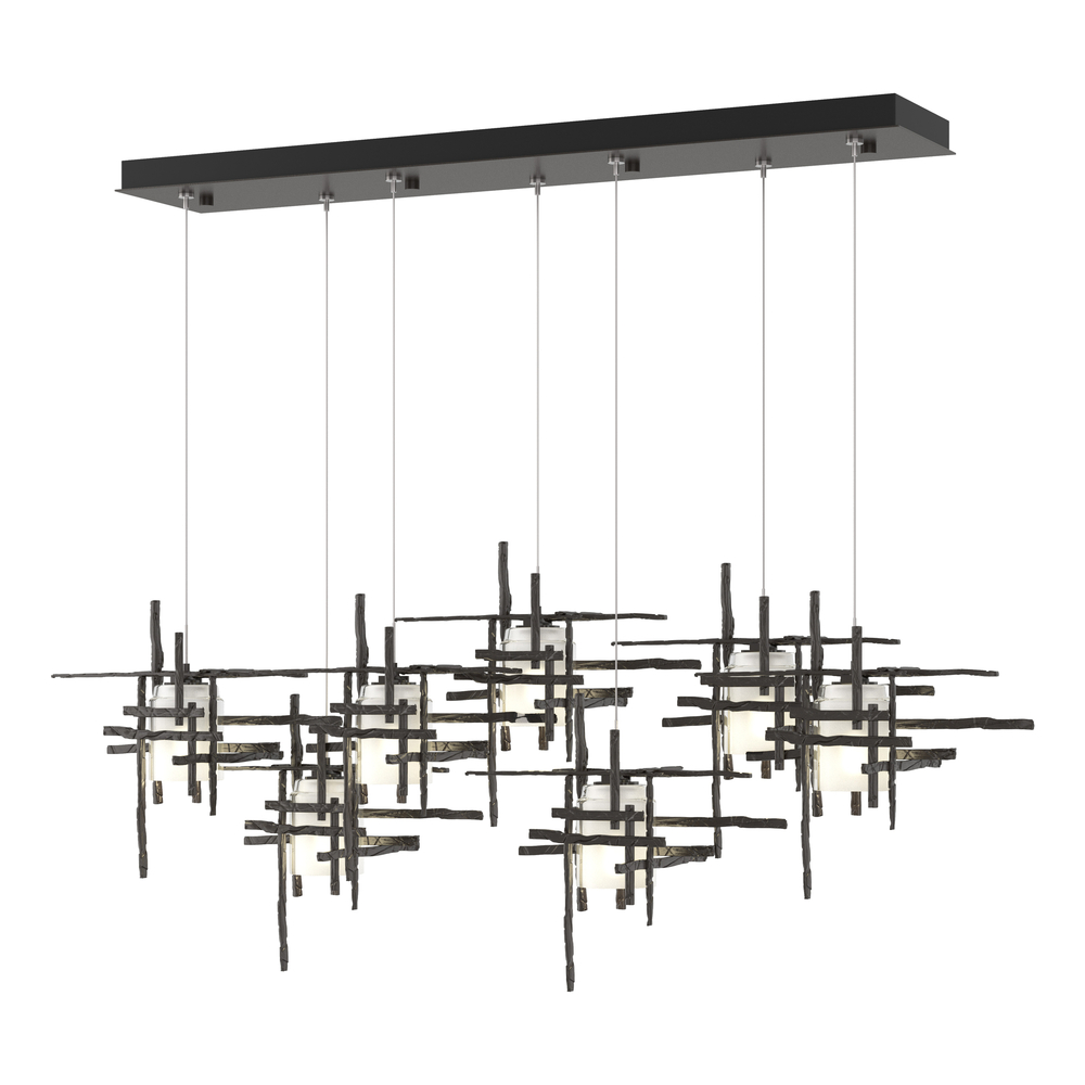 Tura 7-Light Frosted Glass Pendant