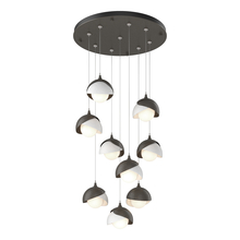 Hubbardton Forge 131105-SKT-STND-07-02-GG0711 - Brooklyn 9-Light Double Shade Pendant