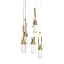 Hubbardton Forge 131120-SKT-LONG-86-YG0434 - Link 5-Light Blown Glass Pendant