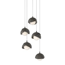 Hubbardton Forge 131125-SKT-LONG-20-07-GG0711 - Brooklyn 5-Light Double Shade Pendant