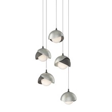 Hubbardton Forge 131125-SKT-LONG-20-85-GG0711 - Brooklyn 5-Light Double Shade Pendant