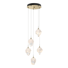 Hubbardton Forge 131137-SKT-STND-86-WP0754 - Chrysalis 5-Light Small Crystal Pendant