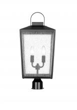 Millennium 42654-PBK - Devens 2-Light Outdoor Post Lantern Powder Coated Black