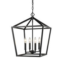 Millennium 3244-MB - 4-Light Pendant light Matte Black