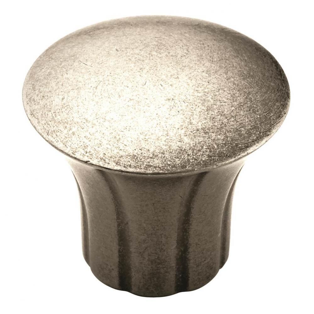 Vasari 1-5/16 in (33 mm) Diameter Antique Nickel Cabinet Knob