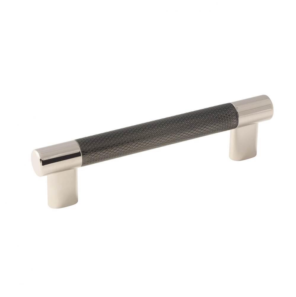 Esquire 5-1/16 in (128 mm) Center-to-Center Polished Nickel/Gunmetal Cabinet Pull