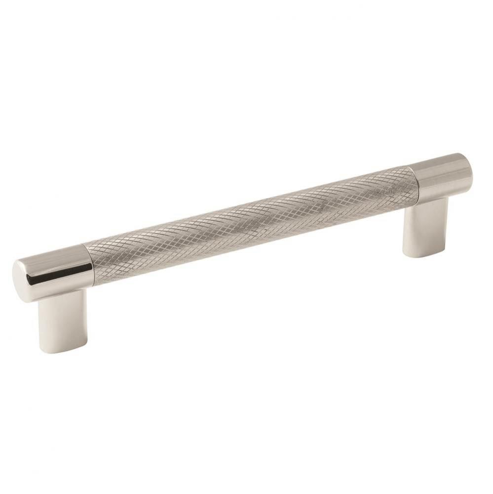 Esquire 6-5/16 in (160 mm) Center-to-Center Polished Nickel/Stainless Steel Cabinet Pull