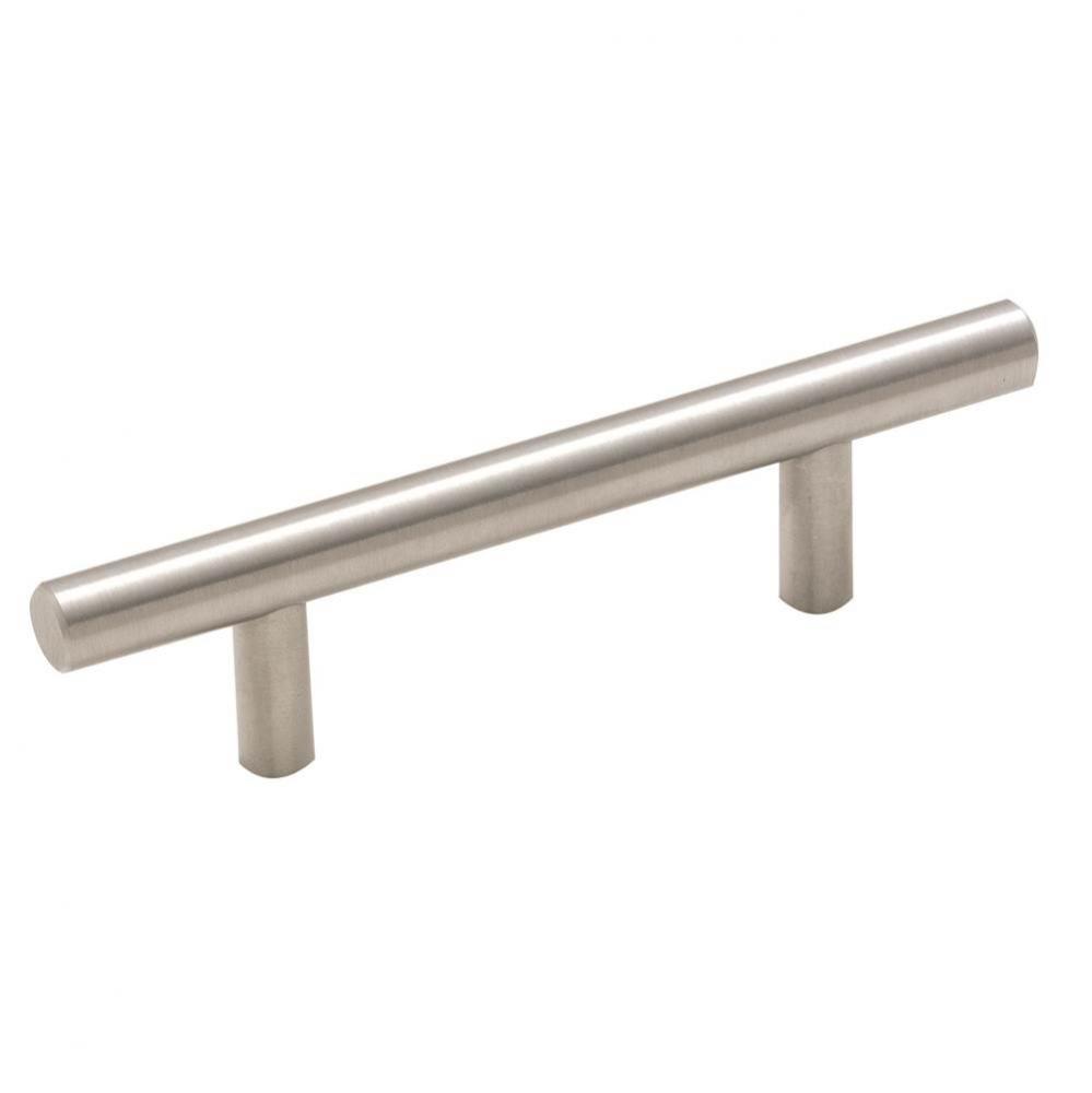 Bar Pulls 3 in (76 mm) Center-to-Center Sterling Nickel Cabinet Pull