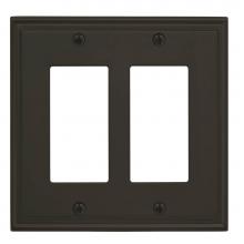 Amerock BP36519BBR - Mulholland 2 Rocker Black Bronze Wall Plate