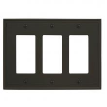 Amerock BP36520BBR - Mulholland 3 Rocker Black Bronze Wall Plate