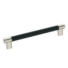 Amerock BP36562PNBBR - Esquire 8 in (203 mm) Center-to-Center Polished Nickel/Black Bronze Cabinet Pull