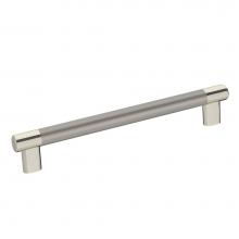 Amerock BP36562PNSS - Esquire 8 in (203 mm) Center-to-Center Polished Nickel/Stainless Steel Cabinet Pull