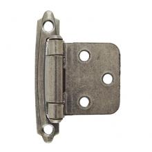 Amerock BPR3429WN - Variable Overlay Self-Closing, Face Mount Weathered Nickel Hinge - 2 Pack