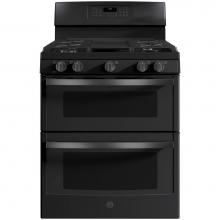 GE Appliances JGB860FEJDS - GE 30'' Free-Standing Gas Double Oven Convection Range