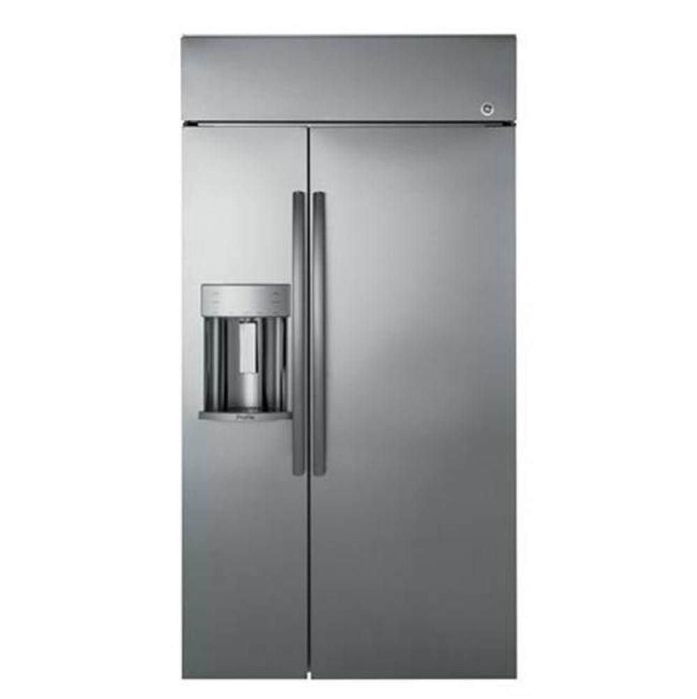 GE Profile? Series 42&apos;&apos; Built-In Side-by-Side Refrigerator with