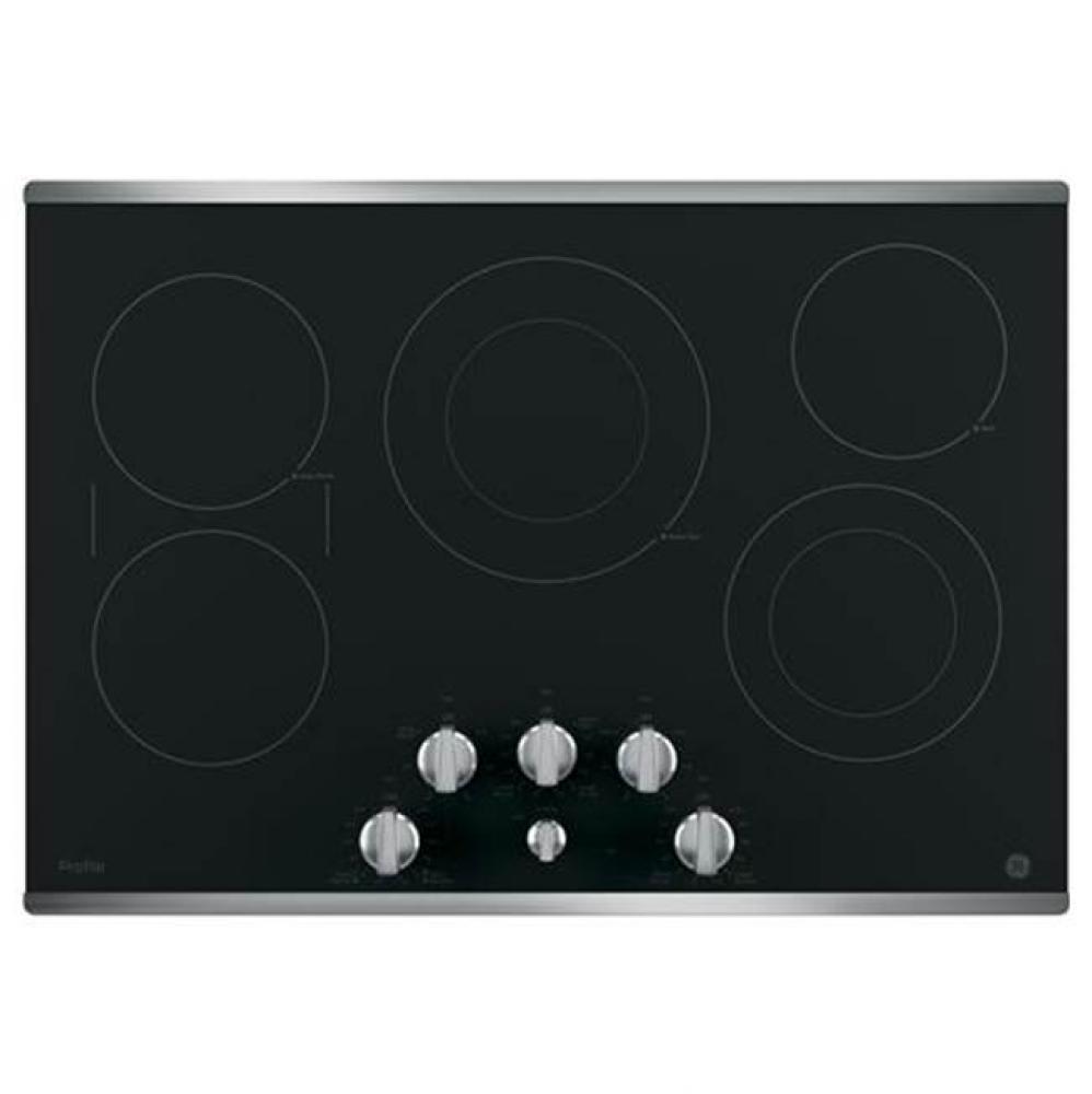 GE Profile 30&apos;&apos; Built-In Knob Control Electric Cooktop