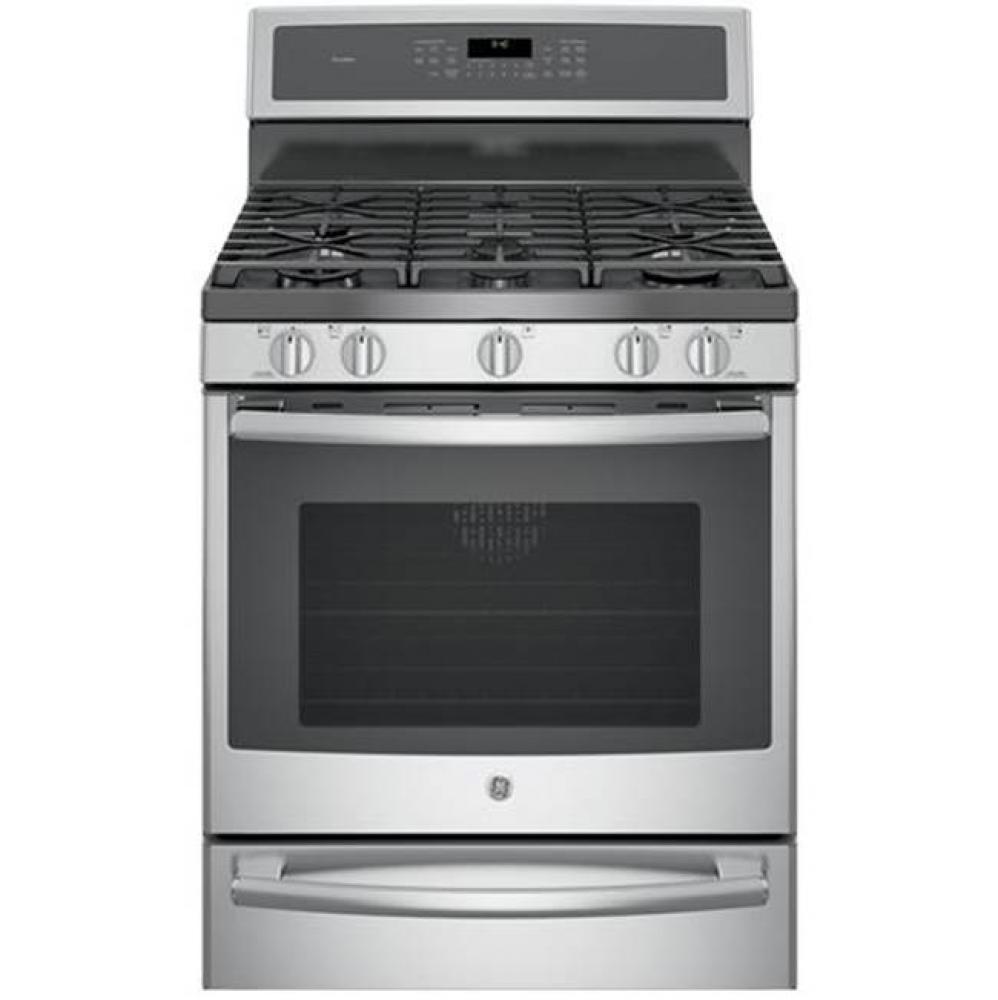 GE Profile 30&apos;&apos; Smart Free-Standing Gas Convection Range with Warming Drawer