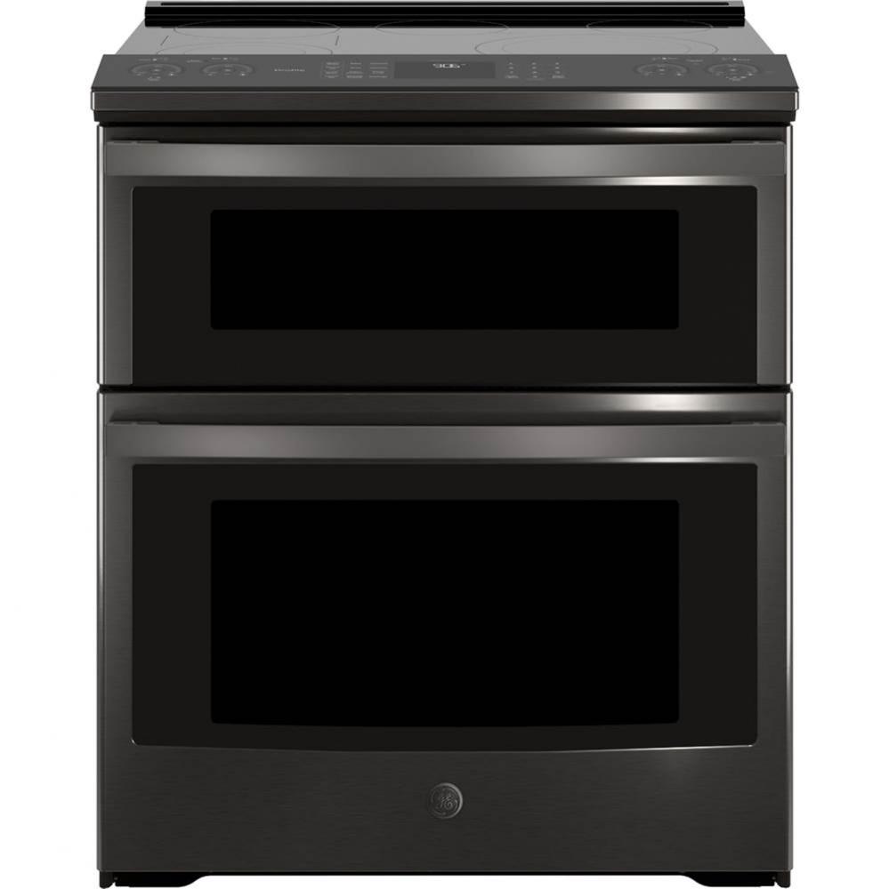 GE Profile 30&apos;&apos; Smart Slide-In Electric Double Oven Convection Range