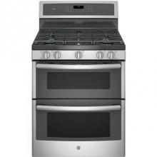 GE Profile Series PGB960SEJSS - GE Profile 30'' Free-Standing Gas Double Oven Convection Range