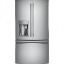 GE Profile Series PYE22PSKSS - GE Profile? Series ENERGY STAR 22.2 Cu. Ft. Counter-Depth French-Door Refrigerator with Keurig