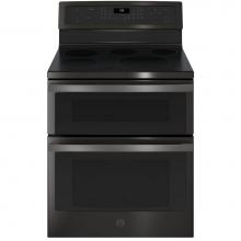 GE Profile Series PB960BJTS - GE Profile 30'' Free-Standing Electric Double Oven Convection Range