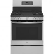 GE Profile Series PGB935YPFS - Smart 30'' Free-Standing Self Clean Gas Fingerprint Resistant Range With No Preheat Air