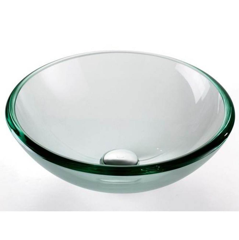 KRAUS 19 mm Thick Glass Vessel Sink in Clear