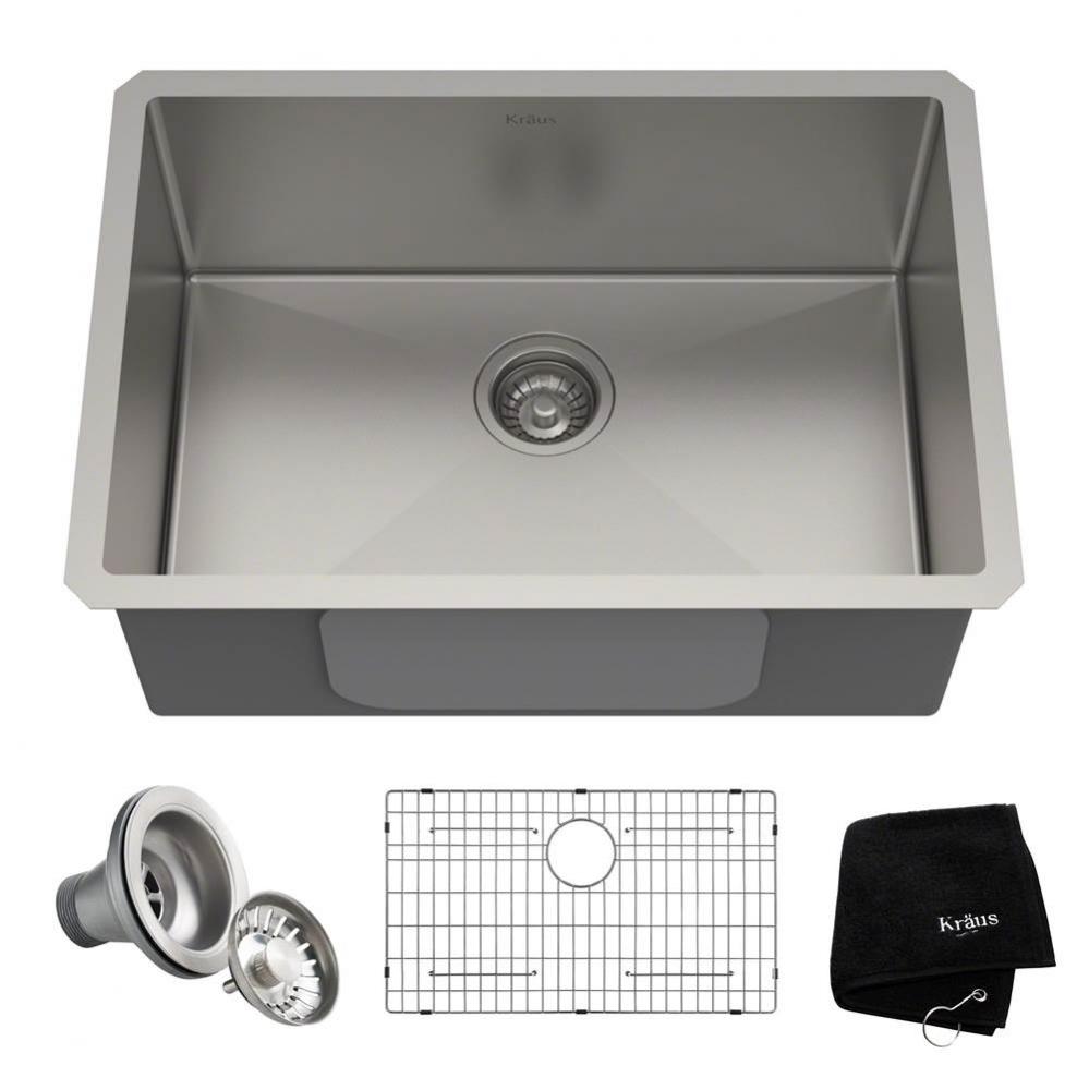 Standart PRO 26-inch 16 Gauge Undermount Single Bowl Stainless Steel Kitchen Sink