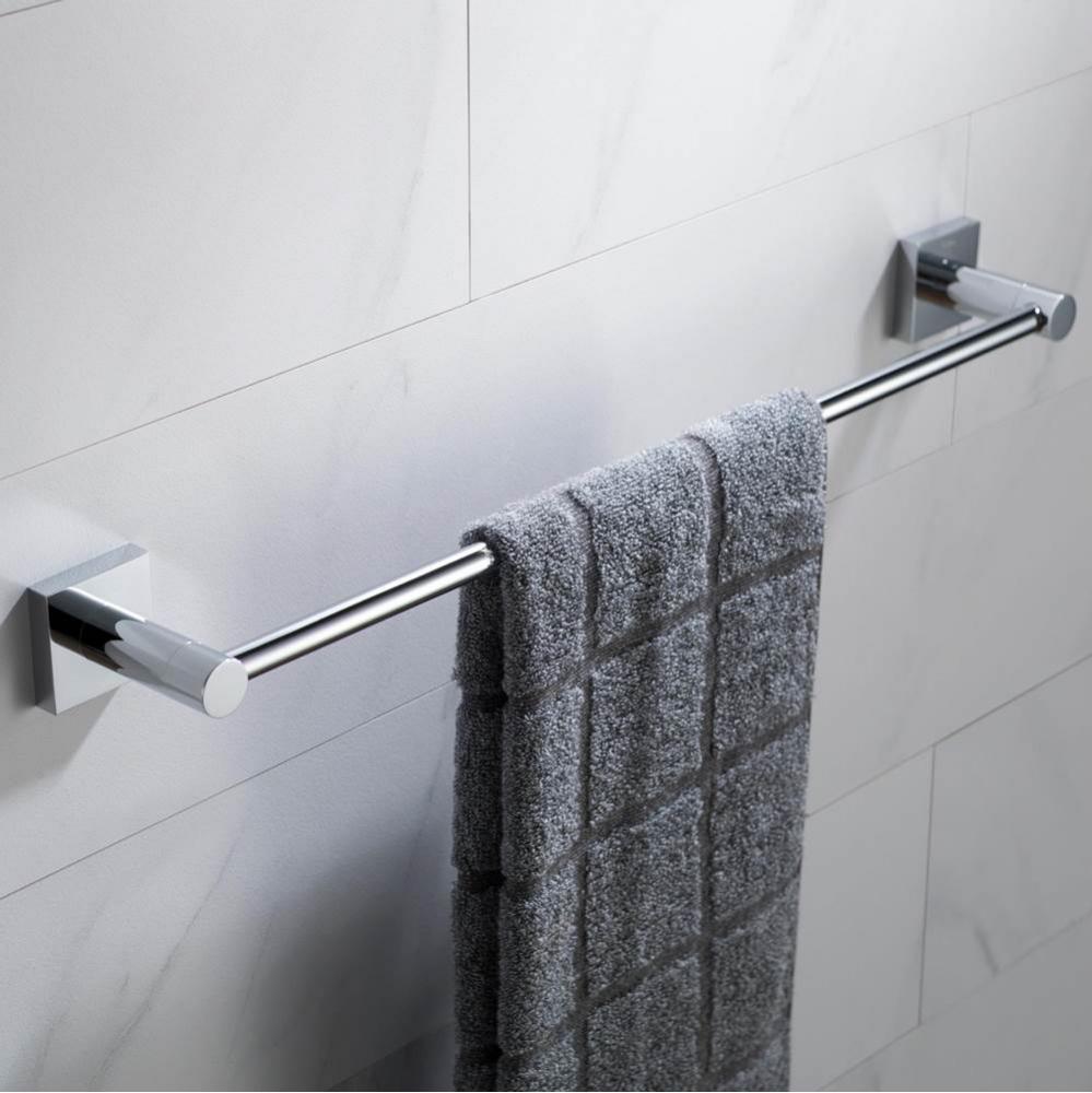 Ventus 18-inch Bathroom Towel Bar, Chrome Finish