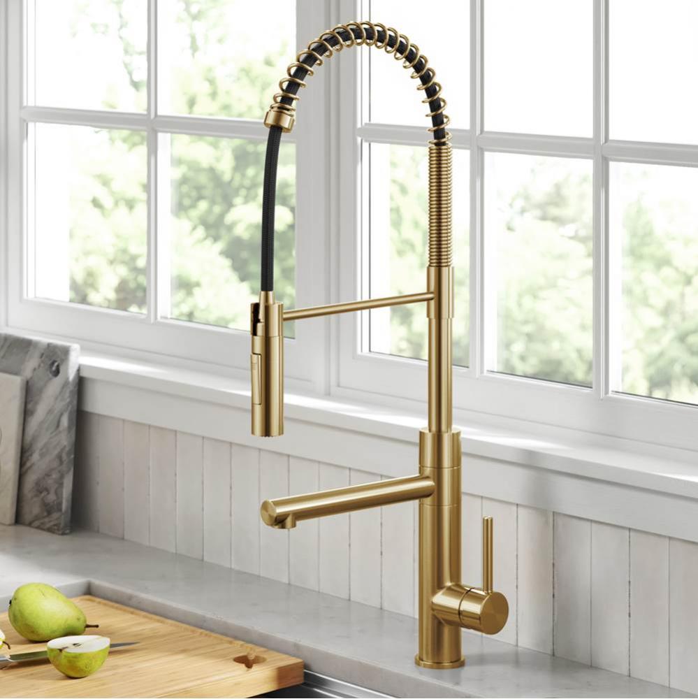 KRAUS Artec Pro Commercial&#xa0;Style&#xa0;Pull-Down&#xa0;Single Handle Kitchen Faucet with Pot Fi